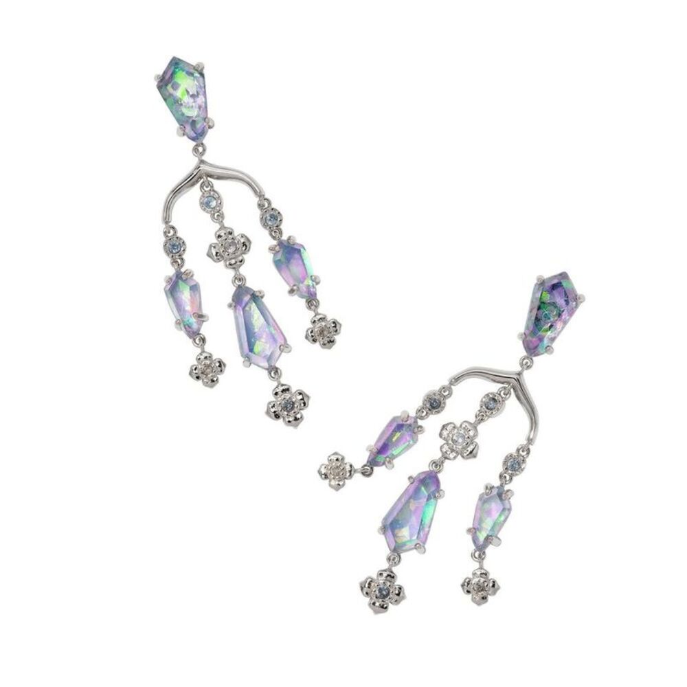 Kendra Scott Silver Chandelier Earrings